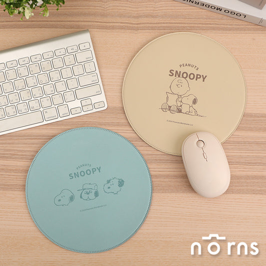 Norns Peanuts史努比皮革滑鼠墊 Norns Original Design Snoopy電腦滑鼠桌墊(1入)