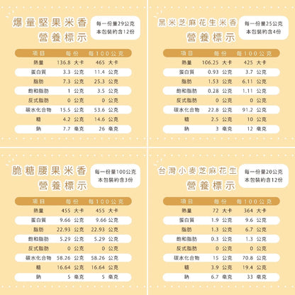 【 展榮商號 爆米香 】純手工米香 使用冷壓橄欖油