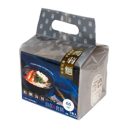 自在食刻 湯麵-蛤蜊海鮮蒟蒻白麵 Tasteae Konjac Noodles Soup With Seafood Flavor(5入)