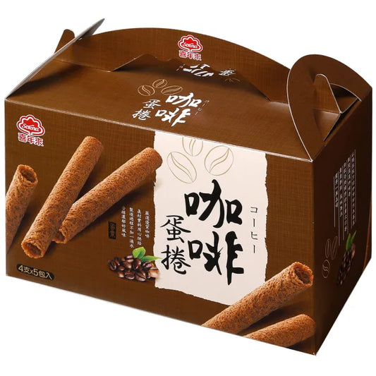 喜年來 【喜年來】咖啡蛋捲手提量販盒 Selena Egg Rolls Coffee(320g*盒)