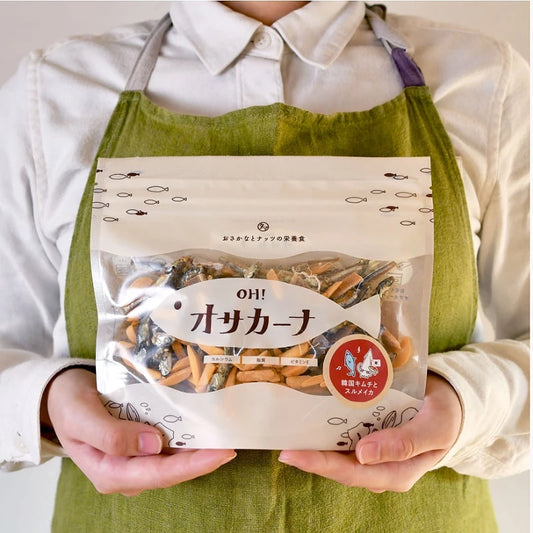 日本製OH!オサカーナ杏仁小魚乾 OH!Sakana 健康零食 日本零食 小魚乾