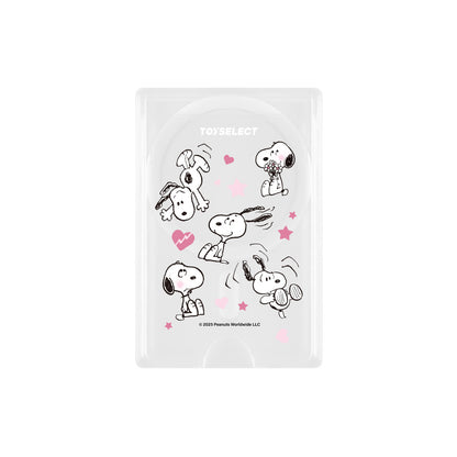 【TOYSELECT】SNOOPY史努比害羞碎花MagSafe磁吸卡片夾(1入)