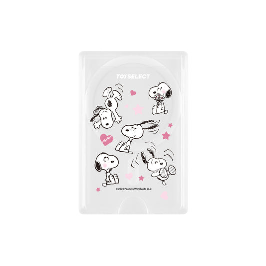 【TOYSELECT】SNOOPY史努比害羞碎花MagSafe磁吸卡片夾(1入)