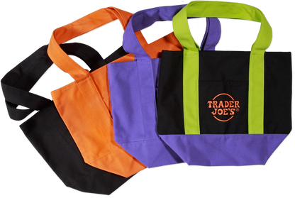 🆓🎁贈品(10.19.25)🎁下單贈品🎁Trader Joe‘s Trick-or-Treat Mini Canvas Tote Bags 顏色: 4️⃣選1️⃣
