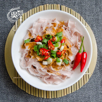 吳獨麵 (純素)蘆薈紫地瓜麵+味噌辣椒醬-3包入(含醬)
