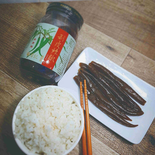 曾記麻糬 剝皮辣椒系列 曾記剝皮辣椒(非常辣)(450g*瓶)